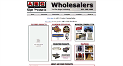 Desktop Screenshot of abcsignproducts.com